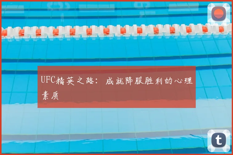 UFC精英之路:成就降服胜利的心理素质